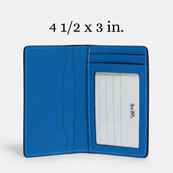 Coach ID Wallet Blue NWT - Picture 1 of 4